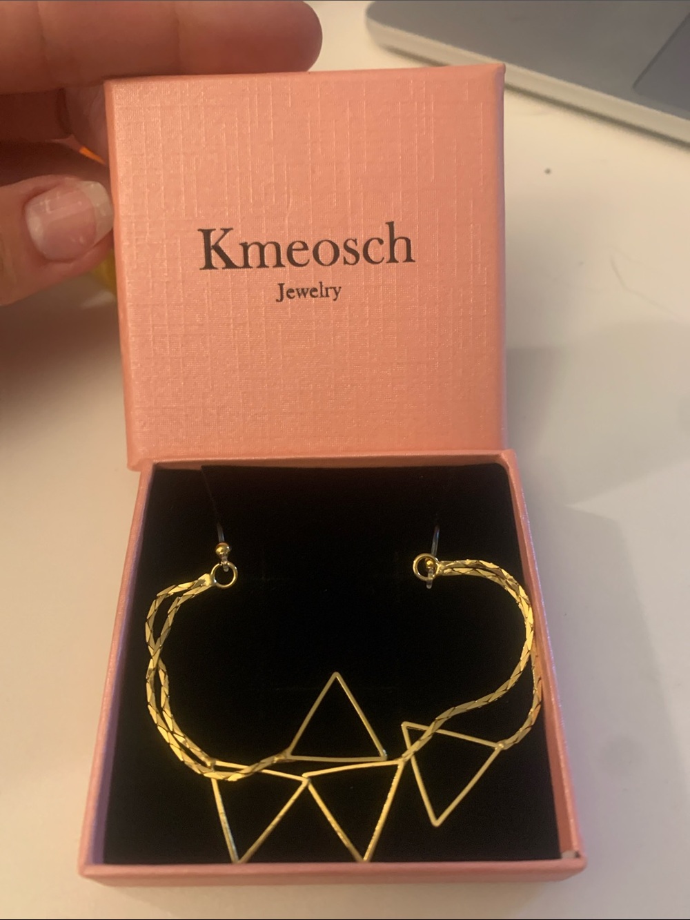 *3 for $20* Gold Drop Dangle Triangle Earrings